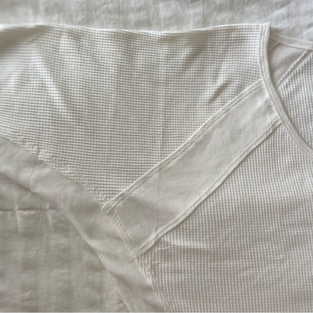 Free People Women’s Santa Clara Thermal Top in Alabaster - Picture 8 of 16